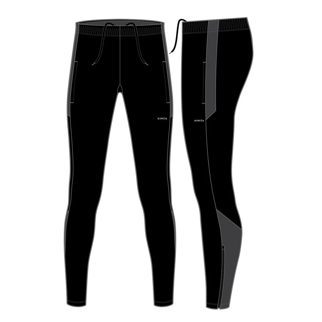 Pantalón de futbol VIRALTO CLUB gris carbono y negro - Image 22