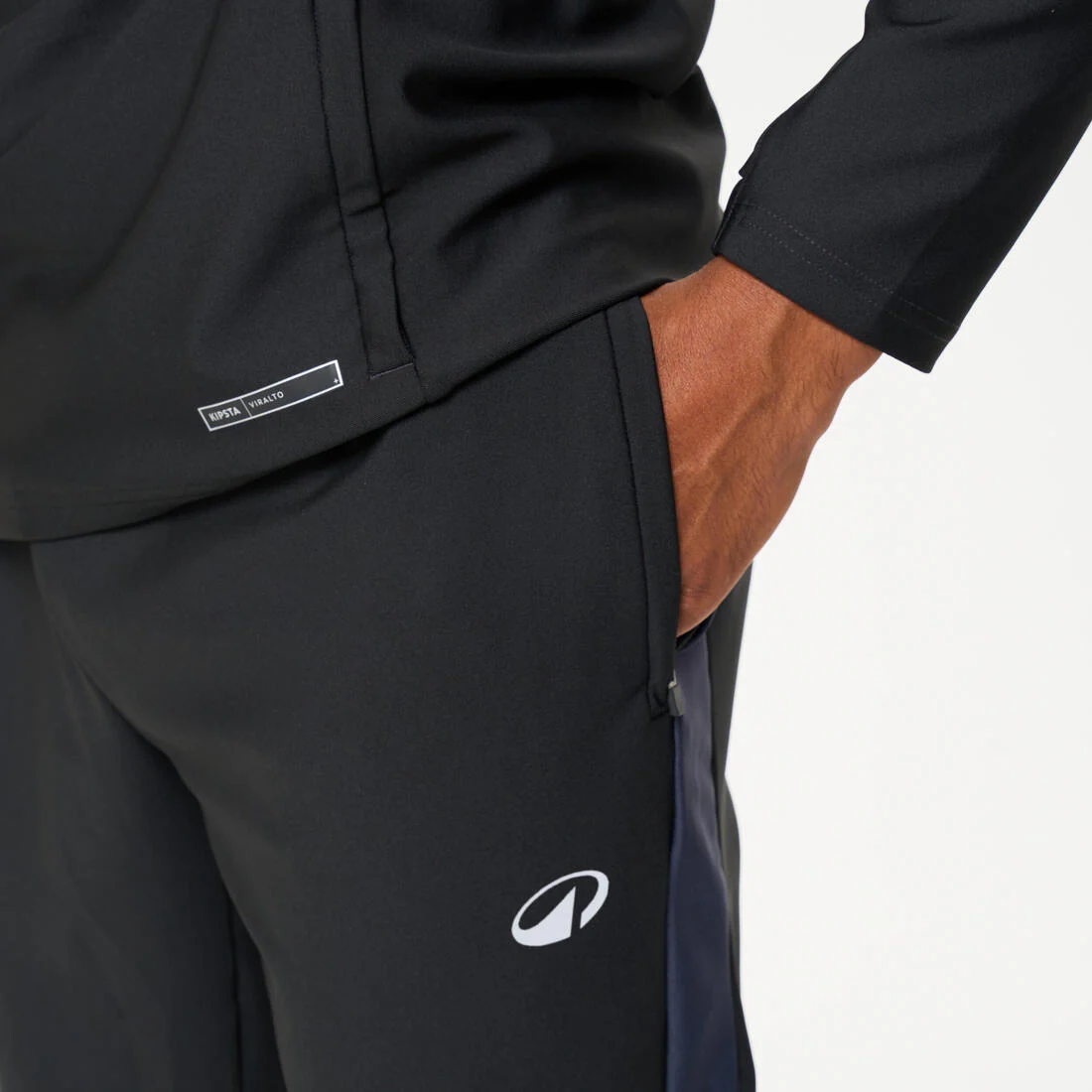 Pantalón de futbol VIRALTO CLUB gris carbono y negro - Image 5