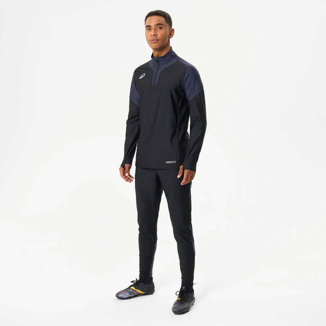 Pantalón de futbol VIRALTO CLUB gris carbono y negro - Image 8