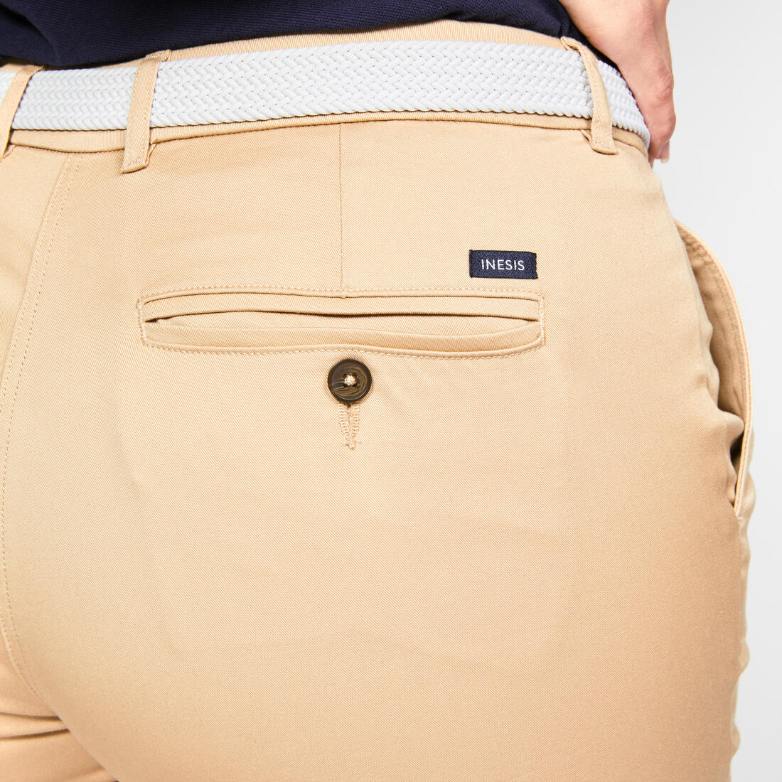 Pantalón de golf de algodón azul marino para mujer MW500 - Image 21