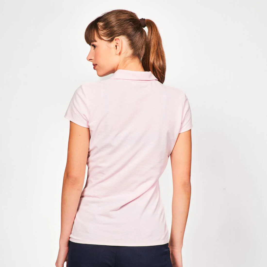 Pantalón de golf de algodón azul marino para mujer MW500 - Image 22