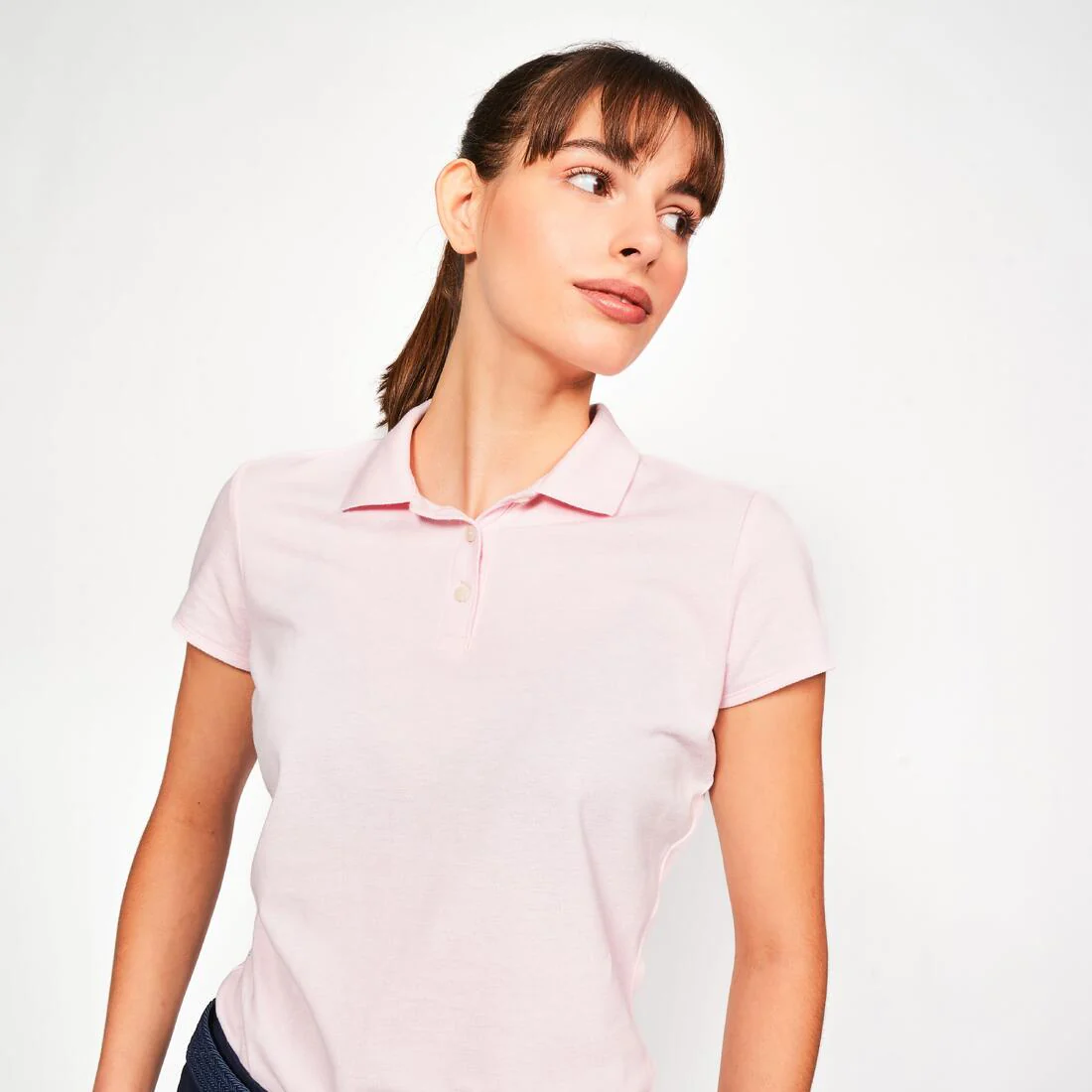 Pantalón de golf de algodón azul marino para mujer MW500 - Image 33