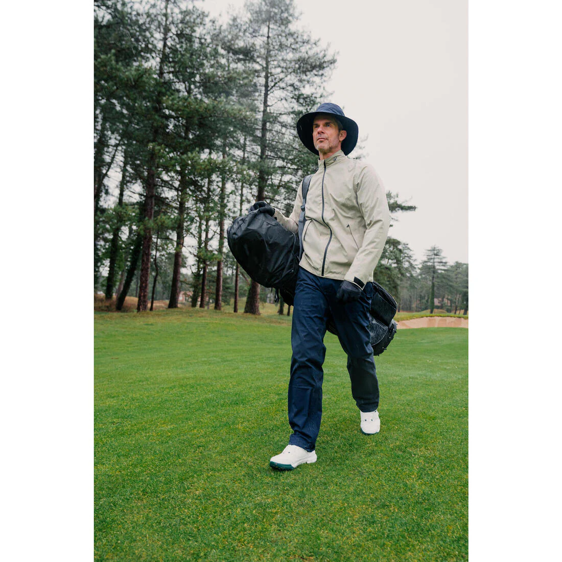 Pantalón de golf impermeable azul marino para hombre RW500 - Image 11