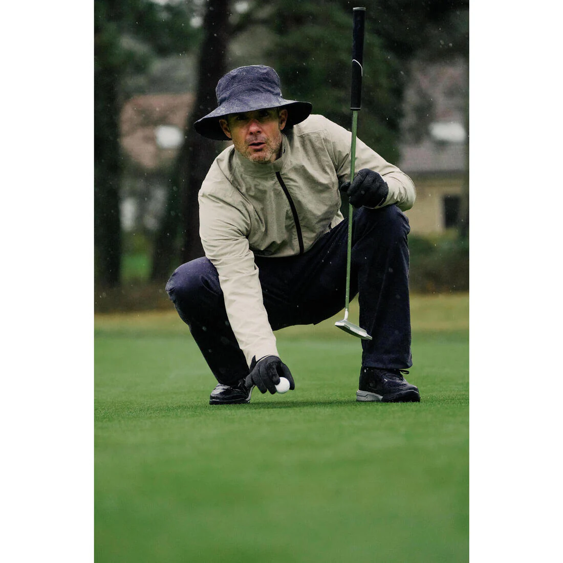 Pantalón de golf impermeable azul marino para hombre RW500 - Image 13