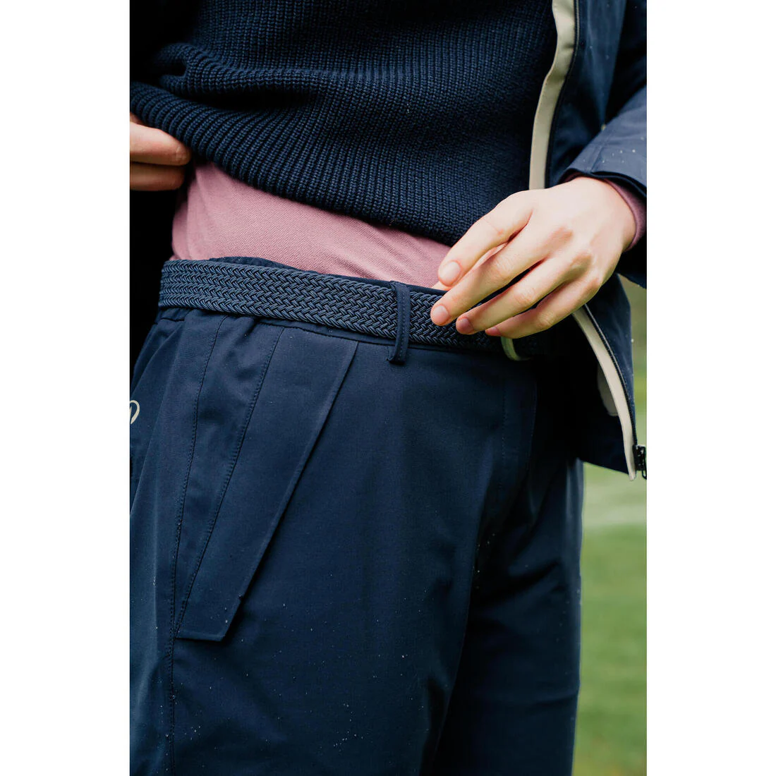 Pantalón de golf impermeable azul marino para mujer RW500 - Image 17