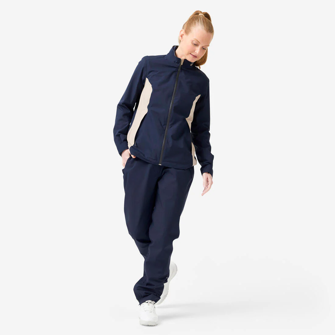 Pantalón de golf impermeable azul marino para mujer RW500 - Image 2