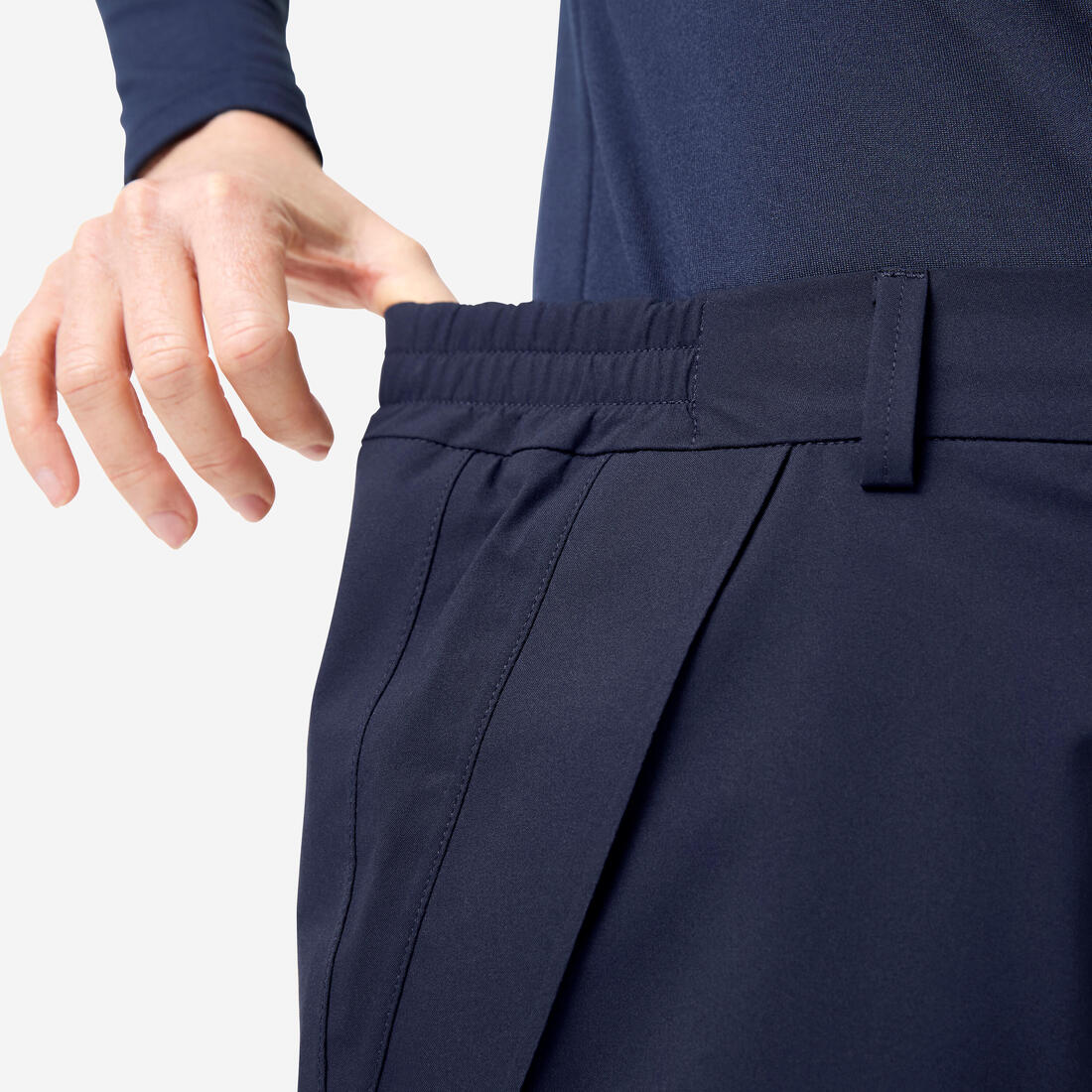 Pantalón de golf impermeable azul marino para mujer RW500 - Image 4