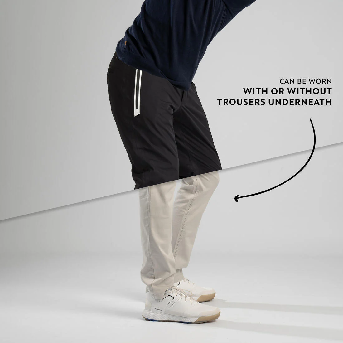 Pantalón de golf Rain Weather para hombre. Azul marino. - Image 8