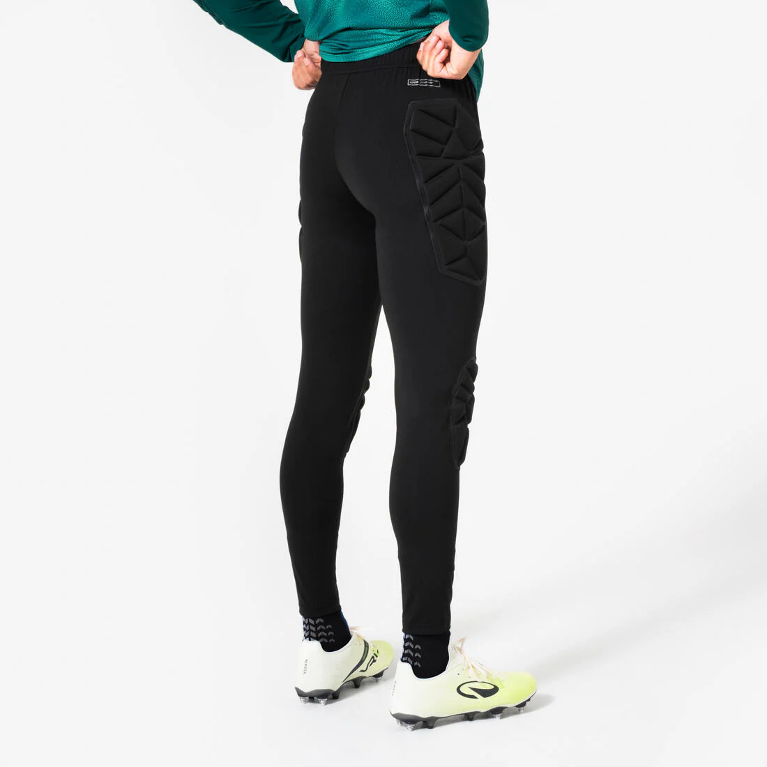 Pantalón de portero de futbol con protecciones negro para adulto F500 - Image 4