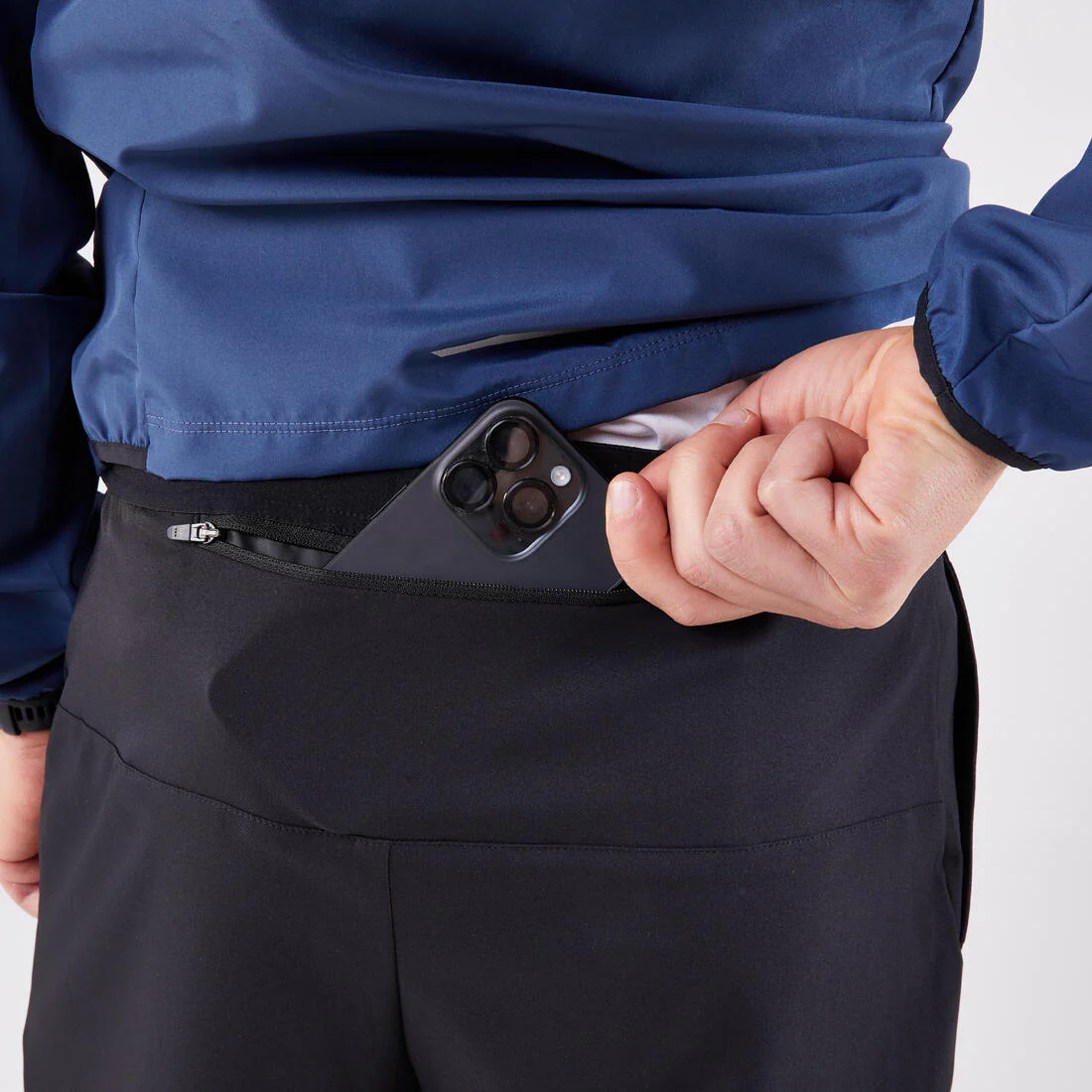Pantalón de running transpirable Hombre - KIPRUN Run 100 Dry Negro - Image 3