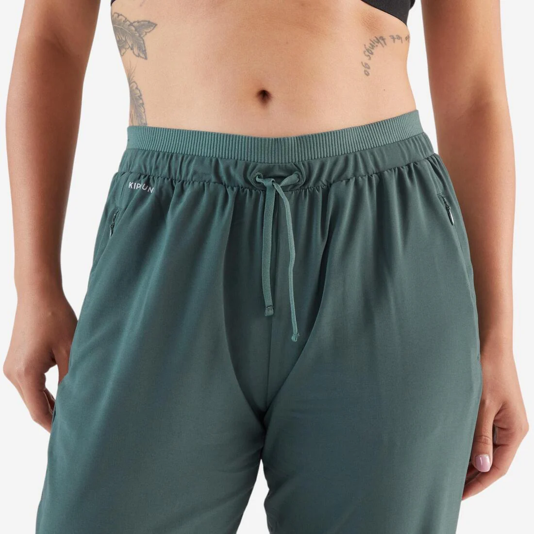 Pantalón de running transpirable negro para mujer Kiprun Run 500 Dry - Image 16