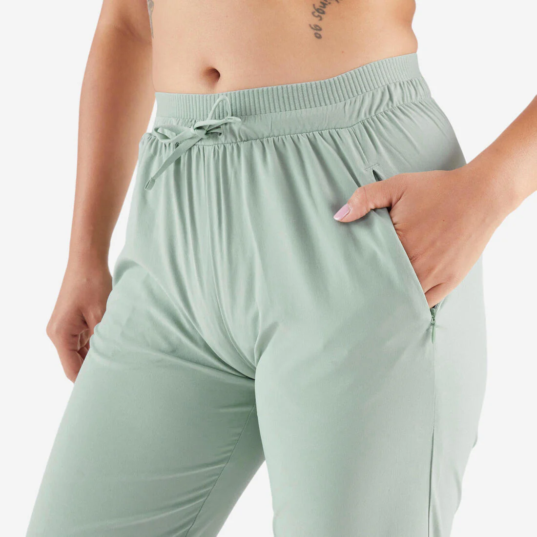 Pantalón de running transpirable negro para mujer Kiprun Run 500 Dry - Image 20