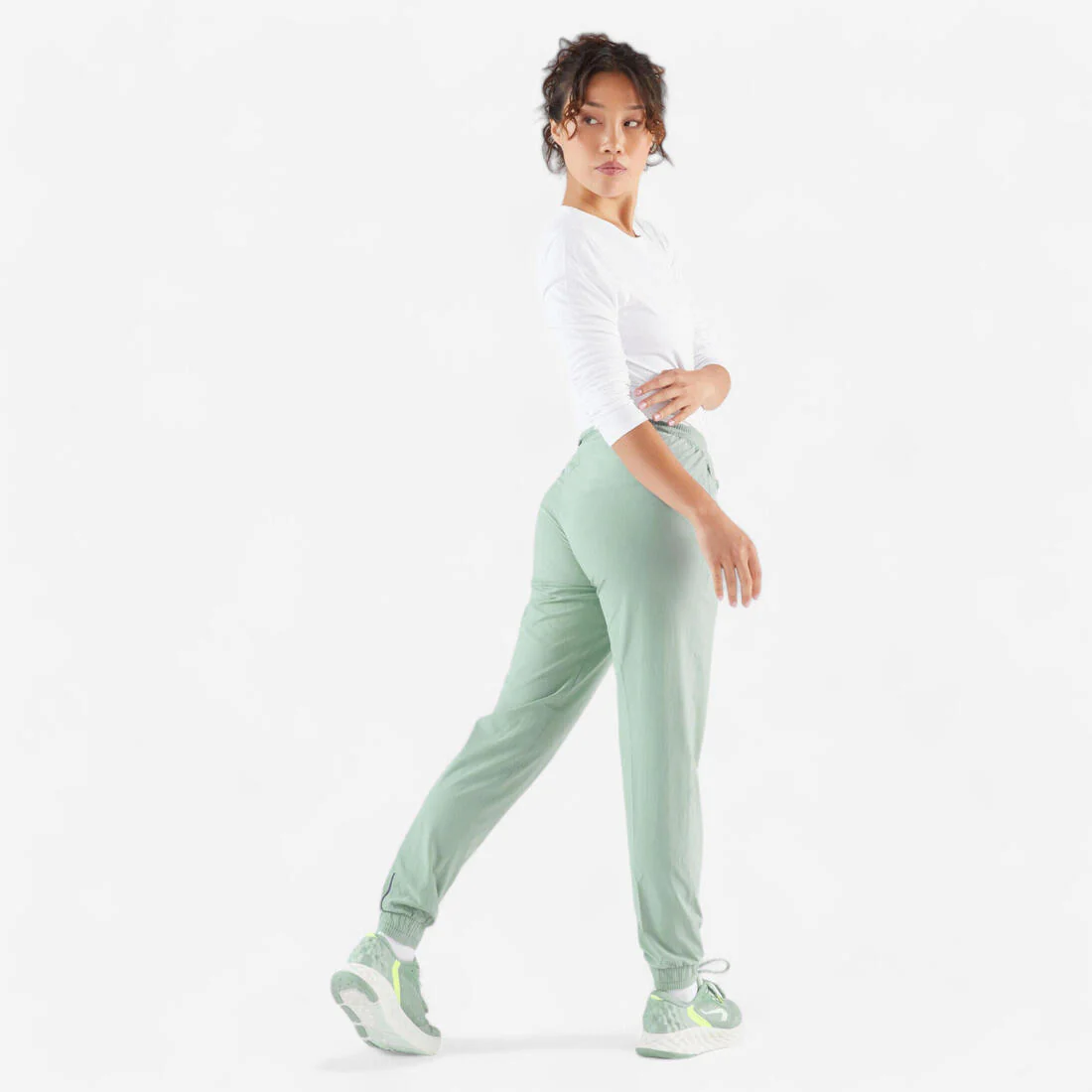 Pantalón de running transpirable negro para mujer Kiprun Run 500 Dry - Image 29