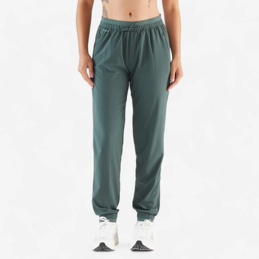 Pantalón de running transpirable negro para mujer Kiprun Run 500 Dry - Image 3