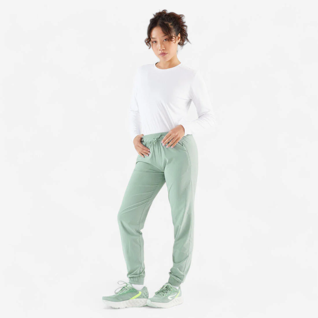 Pantalón de running transpirable negro para mujer Kiprun Run 500 Dry - Image 31