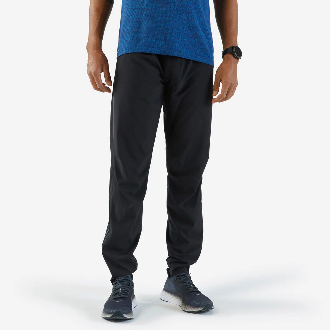 Pantalón de running transpirable para hombre - KIPRUN negro