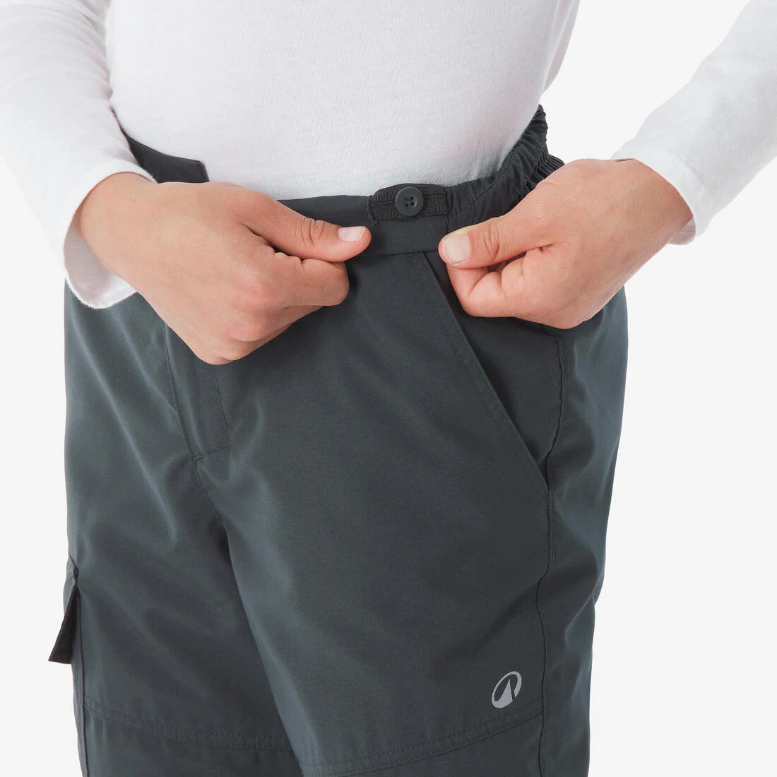 Pantalón de senderismo cálido gris para niños de 7 a 15 años NH100 - Image 7