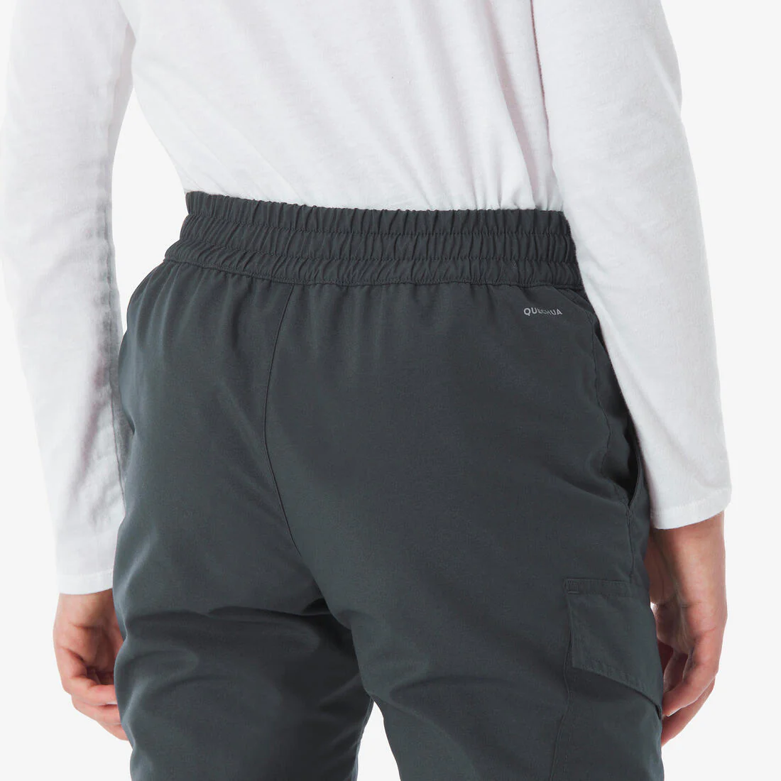 Pantalón de senderismo cálido gris para niños de 7 a 15 años NH100 - Image 9