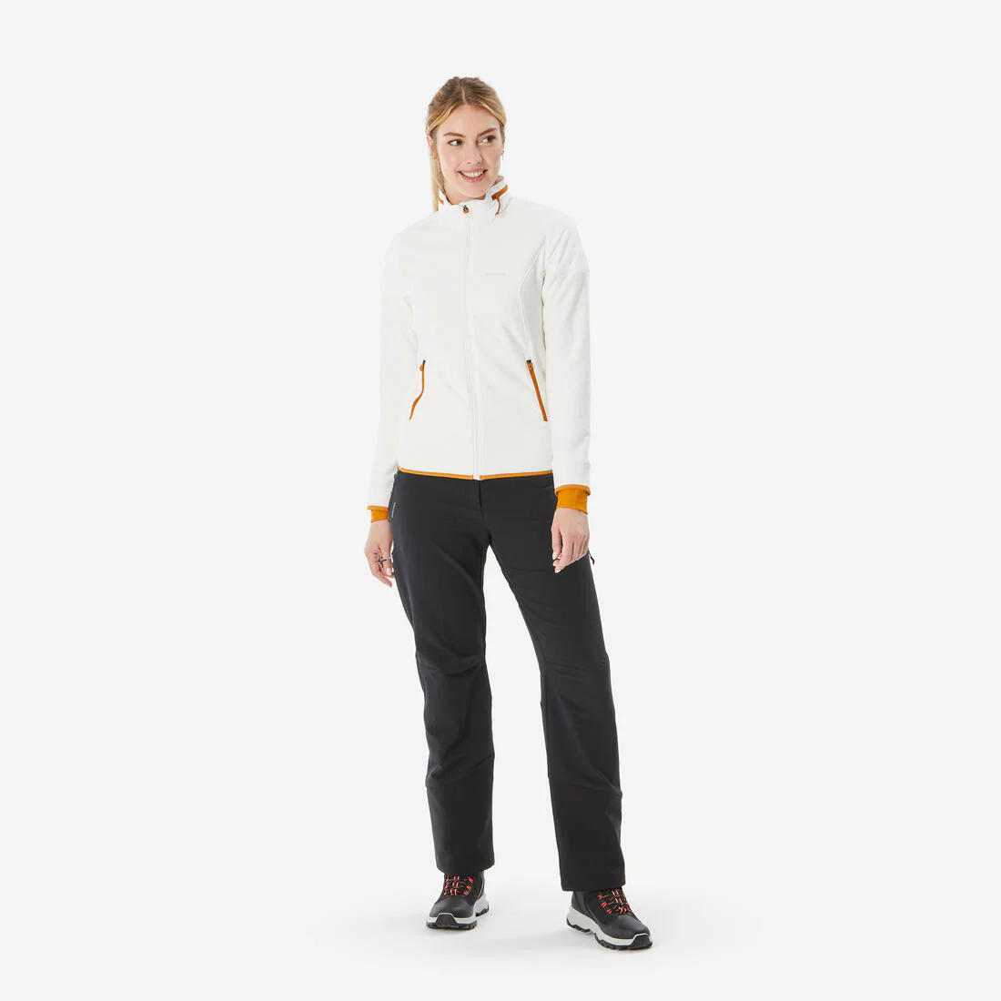 Pantalón de senderismo cálido perlante mujer, SH500 VENTIL negro - Image 11