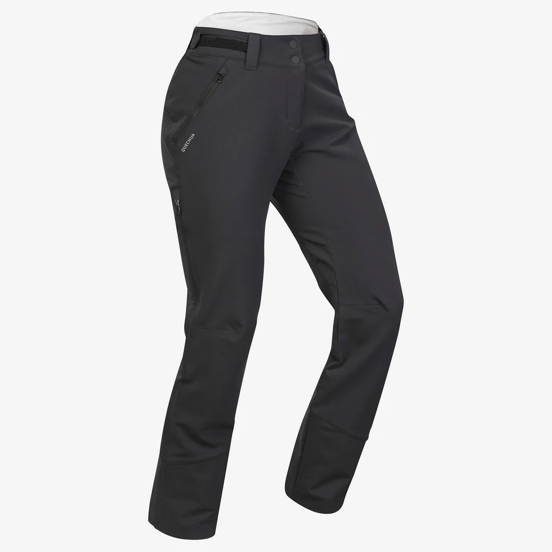 Pantalón de senderismo cálido perlante mujer, SH500 VENTIL negro - Image 8