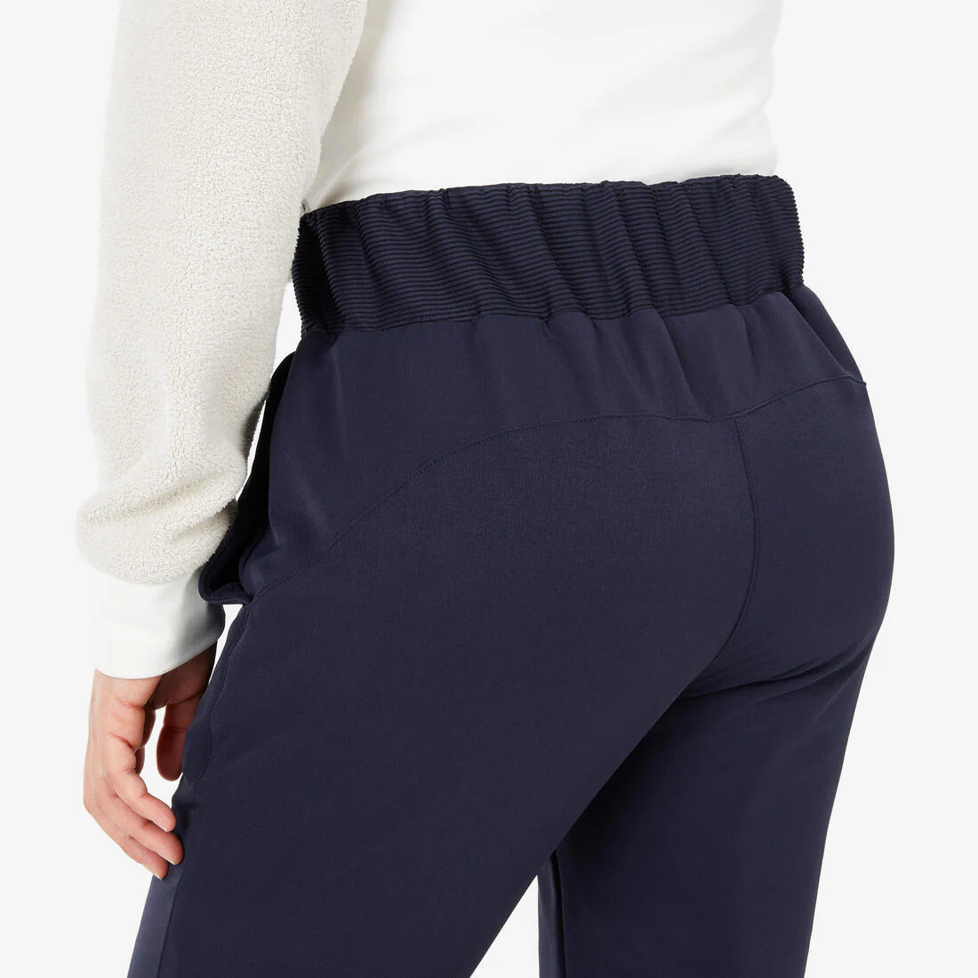 Pantalón de senderismo cálido y perlante azul para mujer NH500 - Image 3