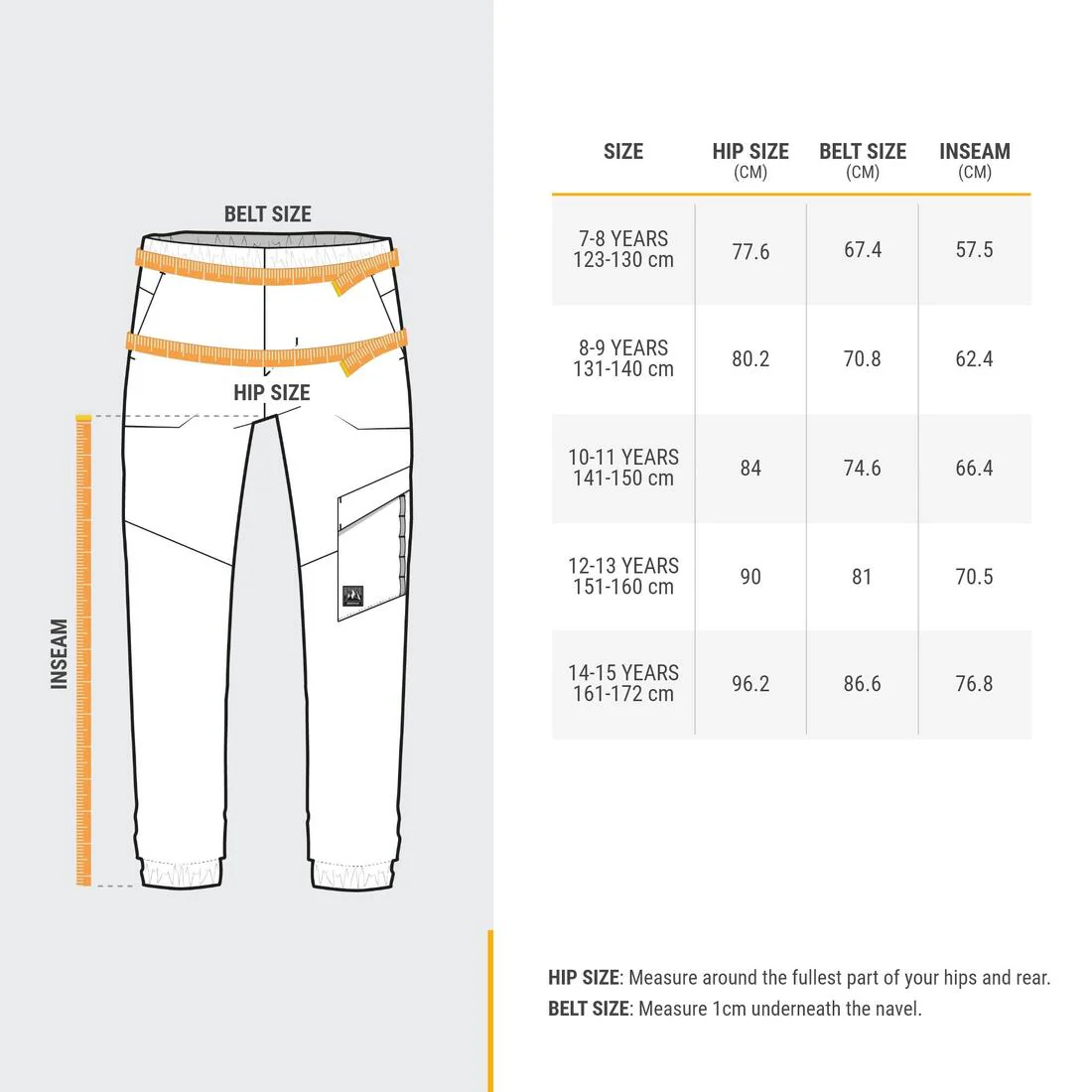 Pantalón de senderismo caqui para niños de 7 a 15 años NH100 - Image 6