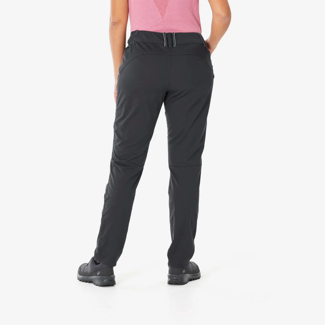 Pantalón de senderismo de corte recto gris para mujer NH500 - Image 2