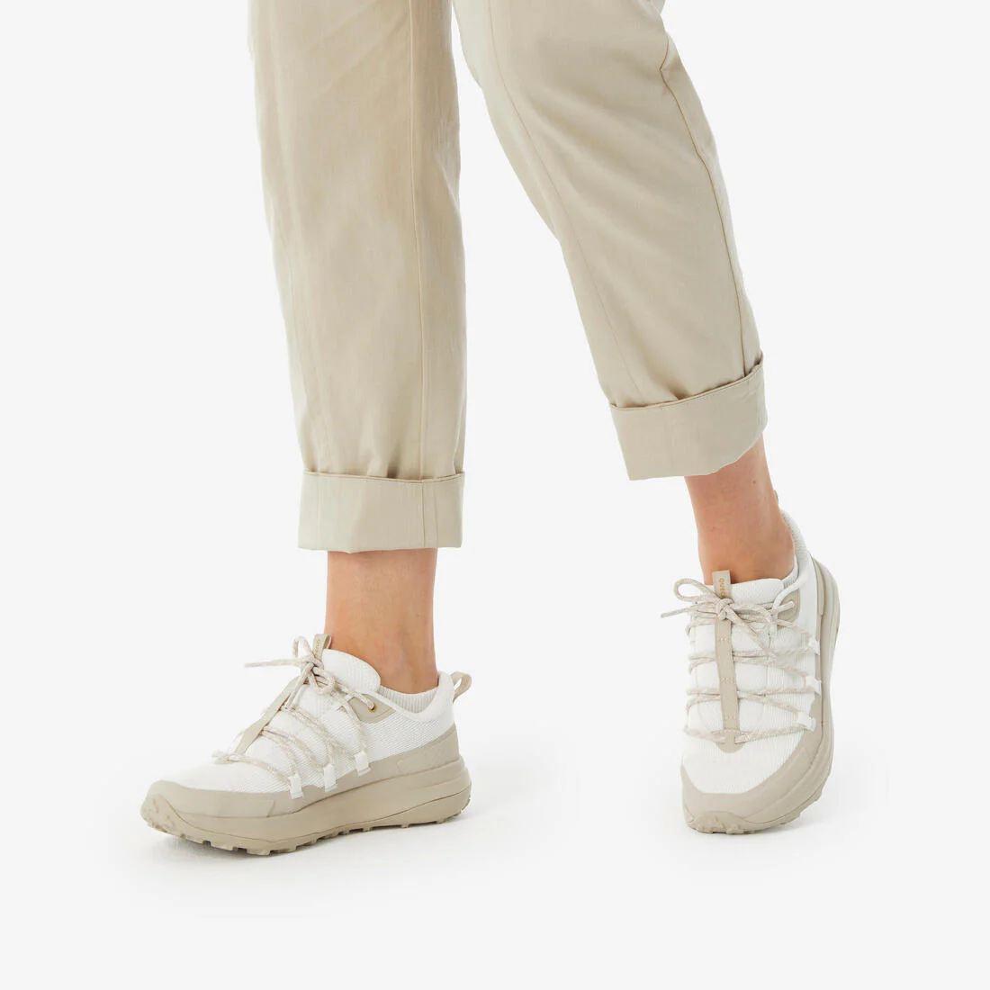 Pantalón de senderismo de lino beige mujer NH500 - Image 8