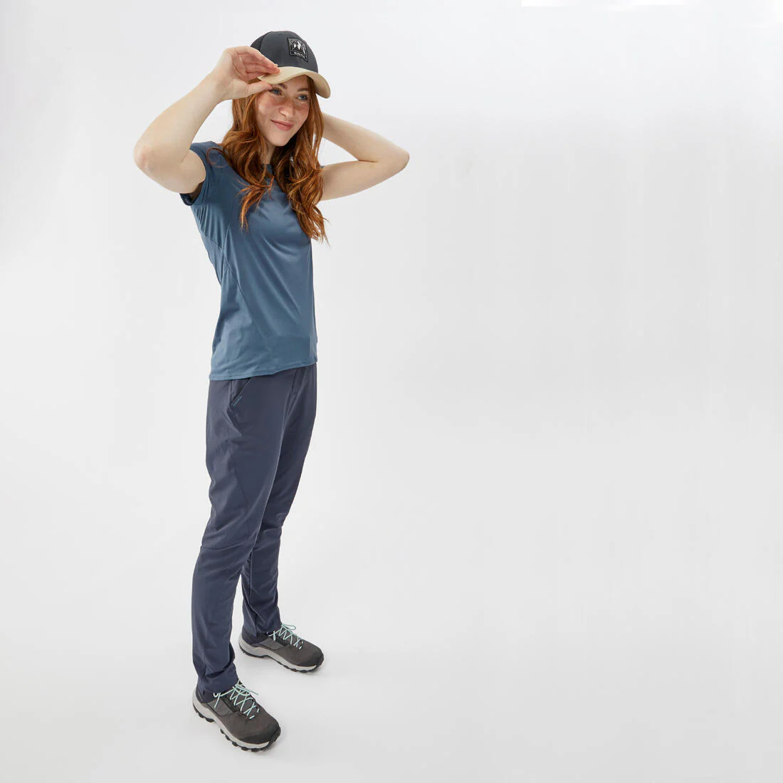 Pantalón de senderismo en montaña gris para mujer MH100 - Image 10