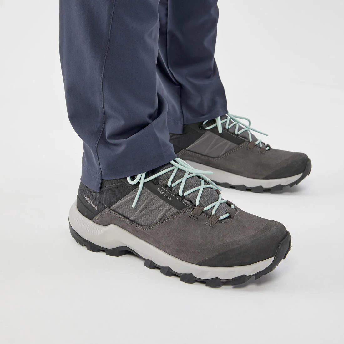 Pantalón de senderismo en montaña gris para mujer MH100 - Image 11