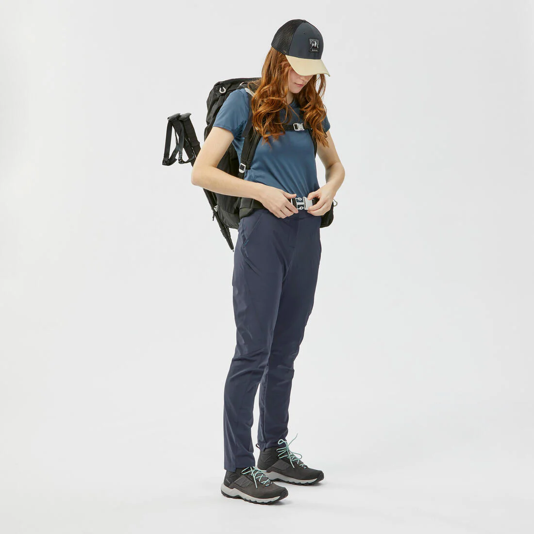 Pantalón de senderismo en montaña gris para mujer MH100 - Image 13