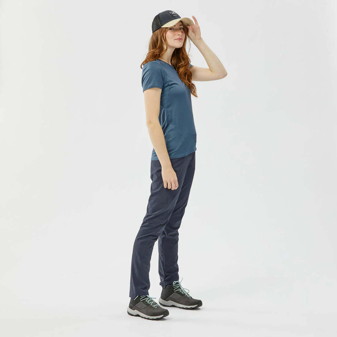 Pantalón de senderismo en montaña gris para mujer MH100 - Image 5