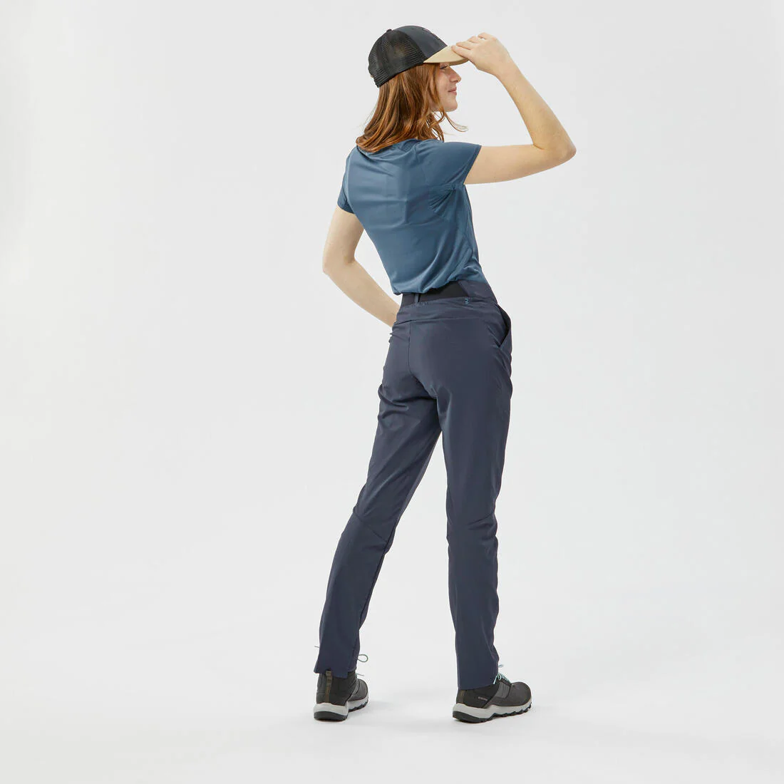 Pantalón de senderismo en montaña gris para mujer MH100 - Image 7