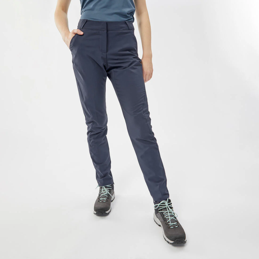 Pantalón de senderismo en montaña gris para mujer MH100 - Image 9