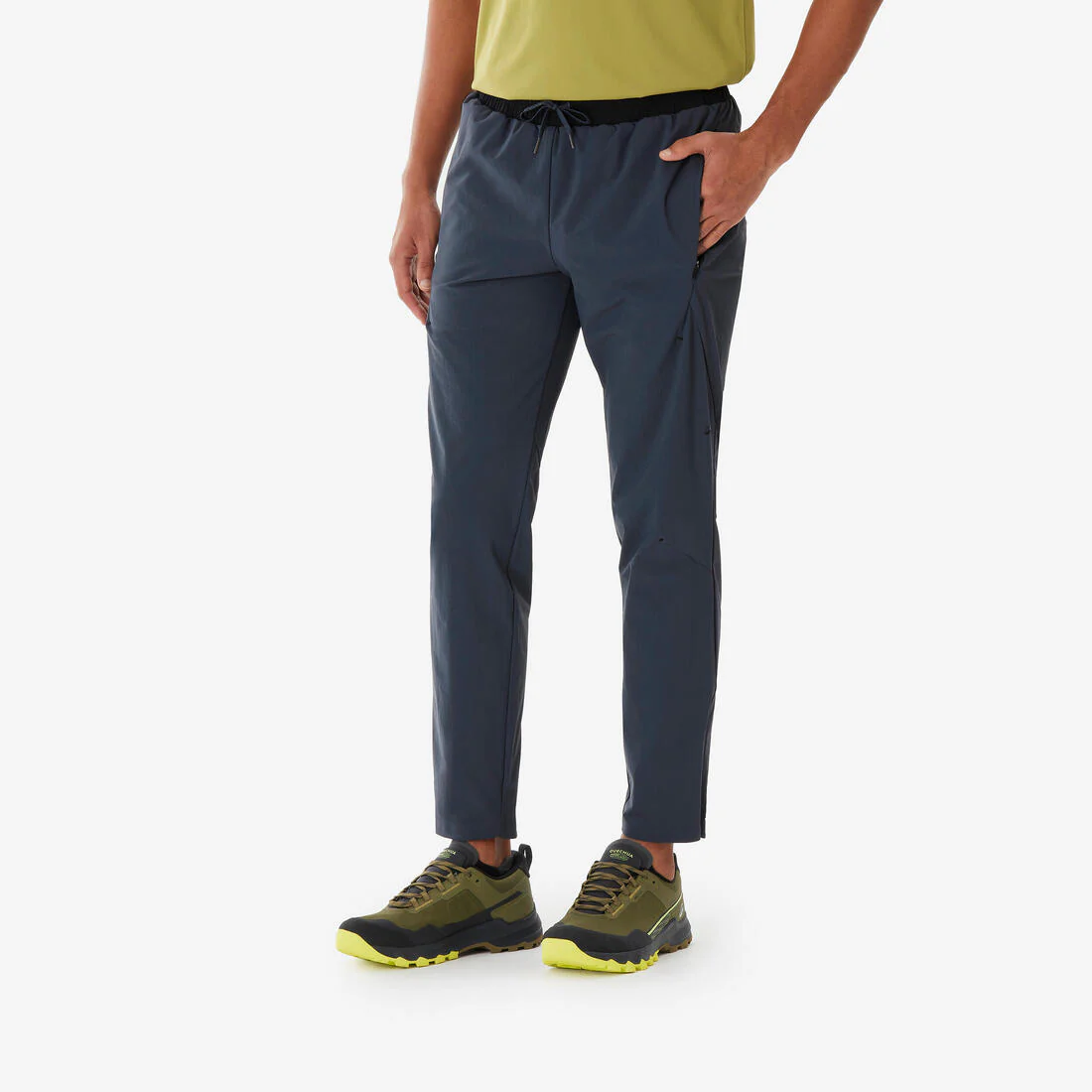 Pantalón de senderismo gris oscuro para hombre MH500 Light