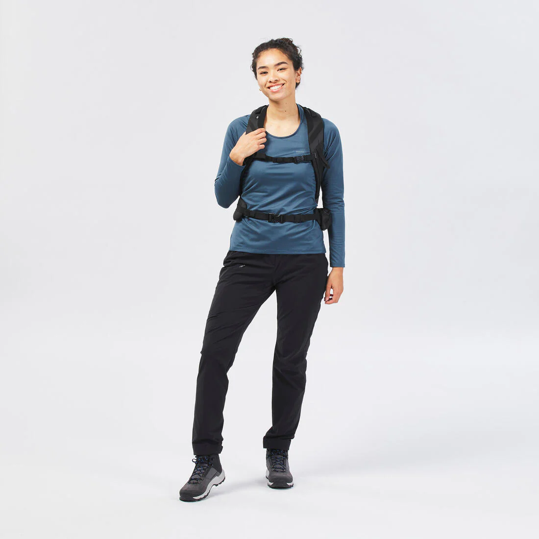 Pantalón de senderismo montaña - MH500 - Azul Gris - Mujer - Image 7