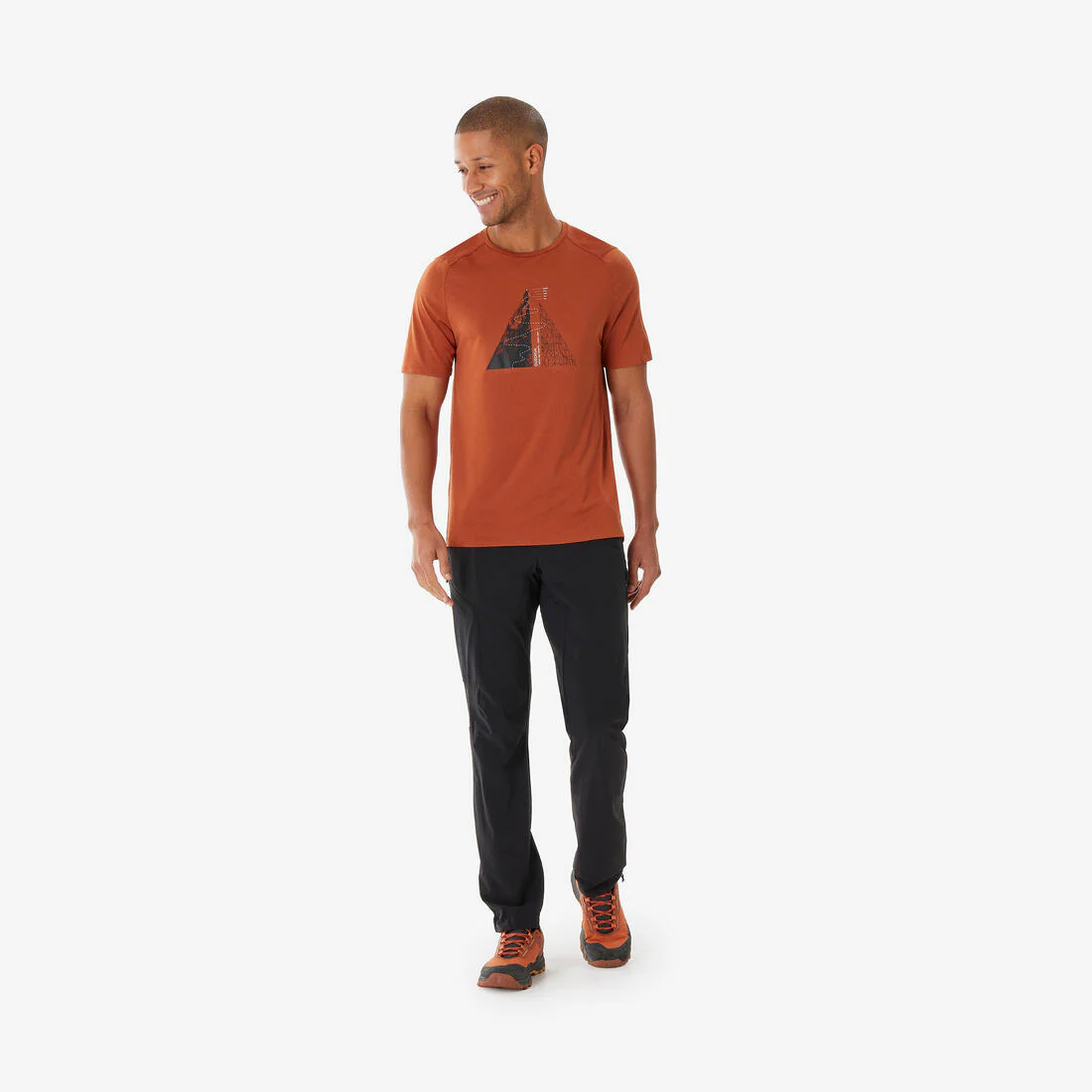 Pantalón de senderismo negro/gris para hombre MH500 - Image 12