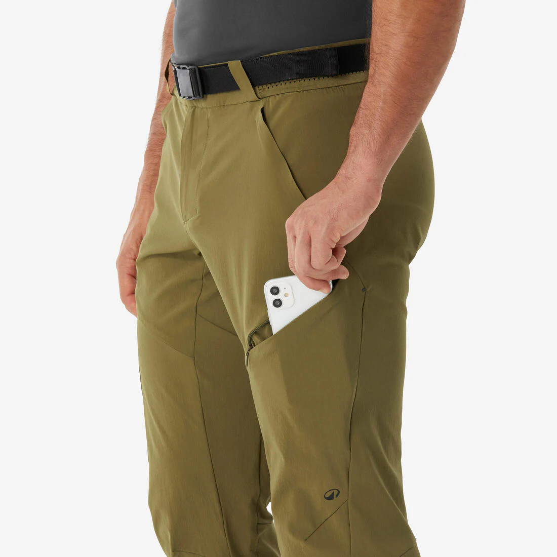 Pantalón de senderismo negro/gris para hombre MH500 - Image 19