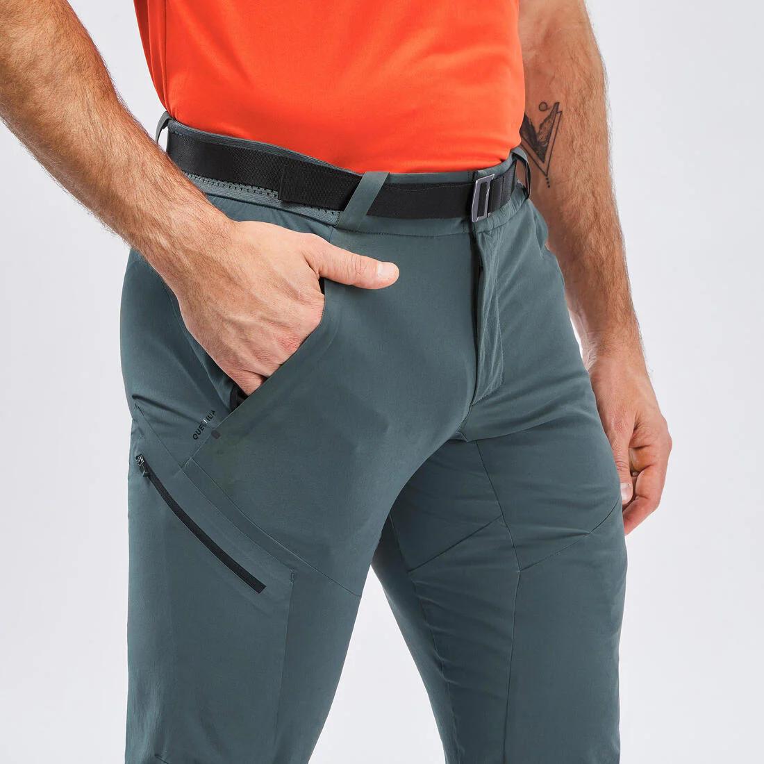 Pantalón de senderismo negro/gris para hombre MH500 - Image 20