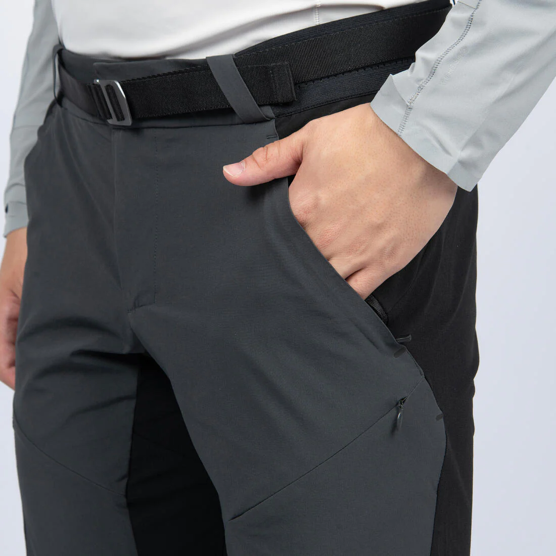 Pantalón de senderismo negro/gris para hombre MH500 - Image 21