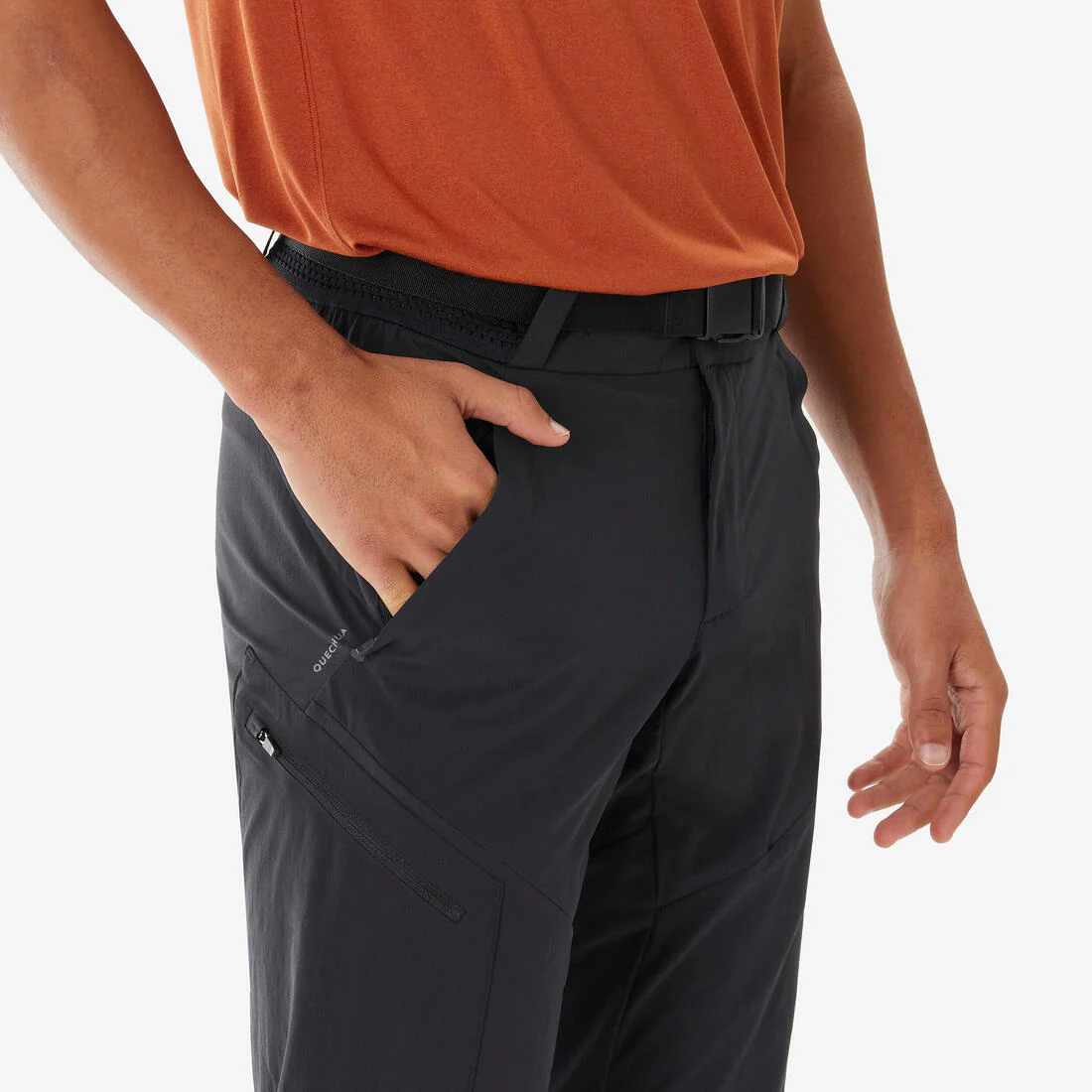 Pantalón de senderismo negro/gris para hombre MH500 - Image 23