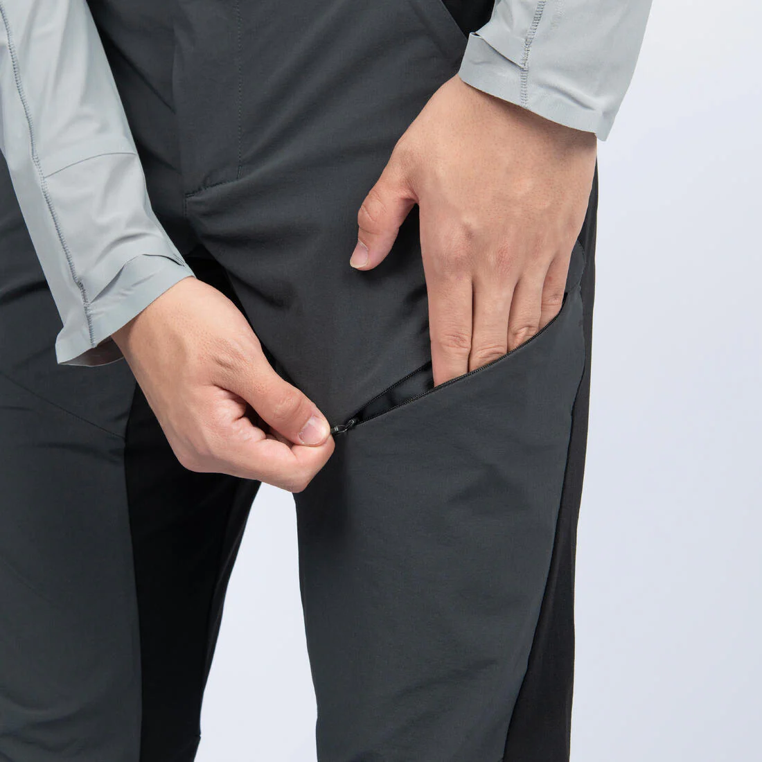 Pantalón de senderismo negro/gris para hombre MH500 - Image 27