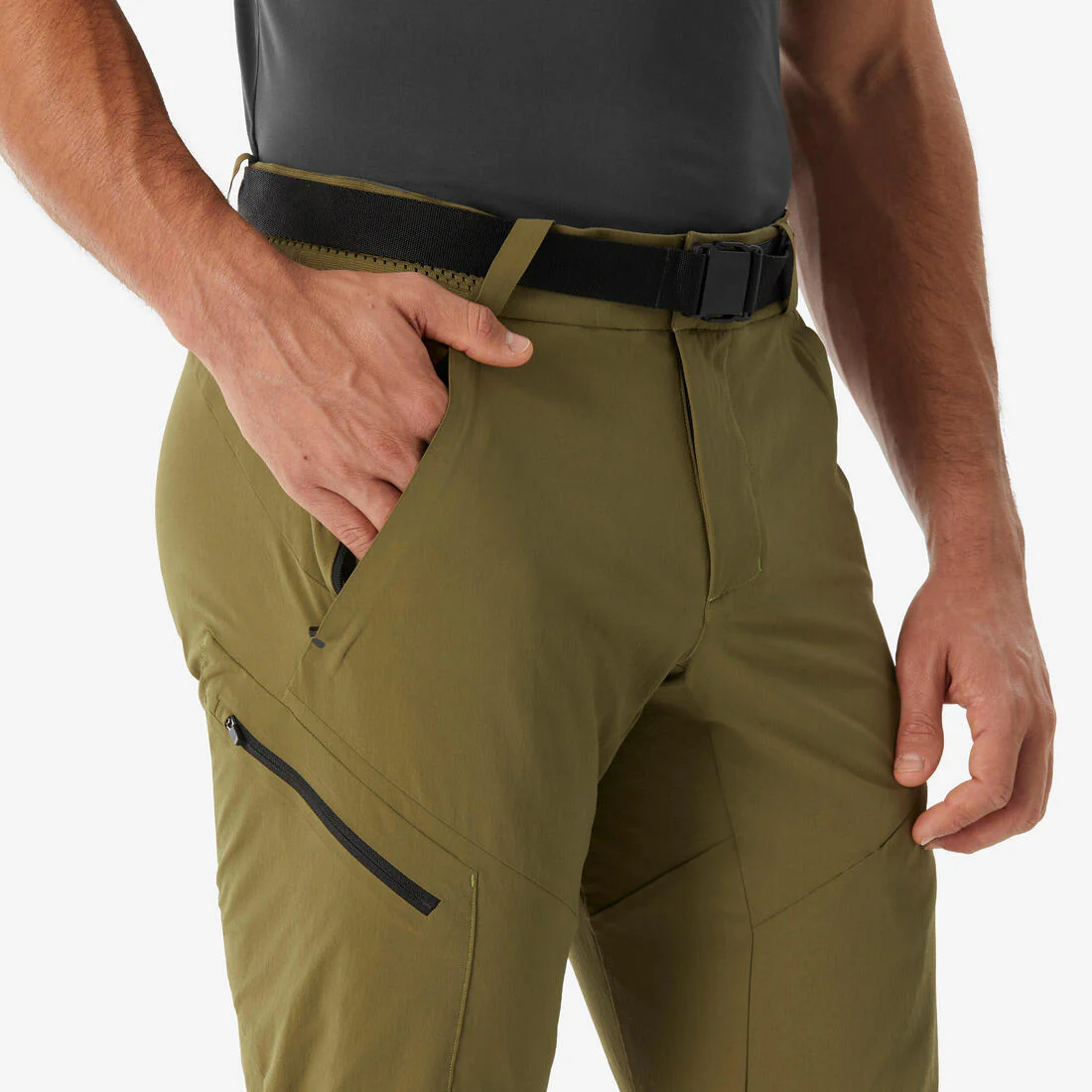 Pantalón de senderismo negro/gris para hombre MH500 - Image 28
