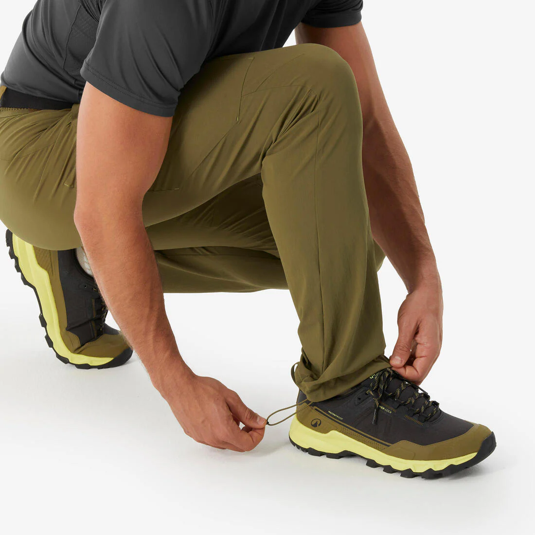 Pantalón de senderismo negro/gris para hombre MH500 - Image 36