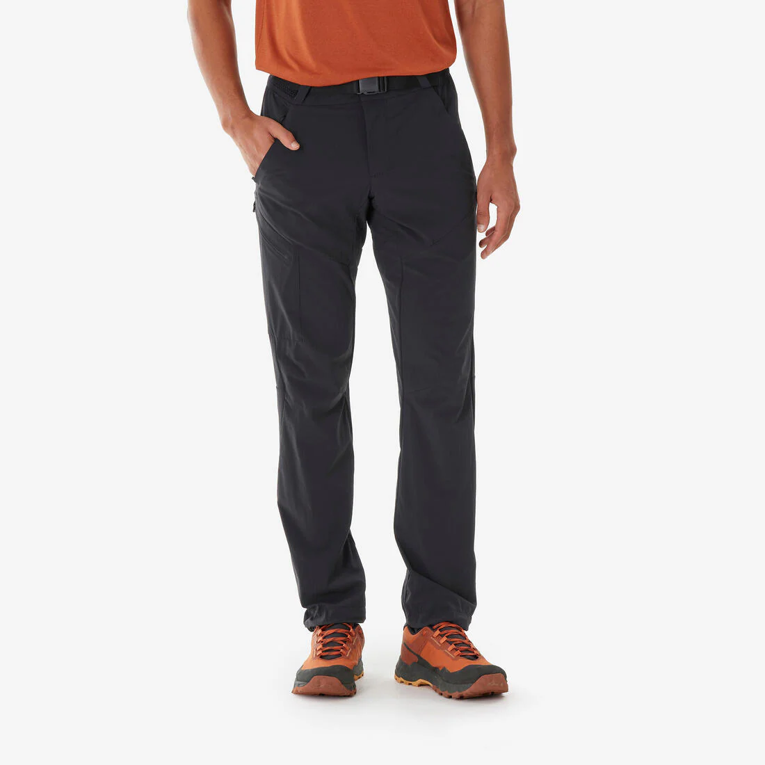 Pantalón de senderismo negro/gris para hombre MH500 - Image 5