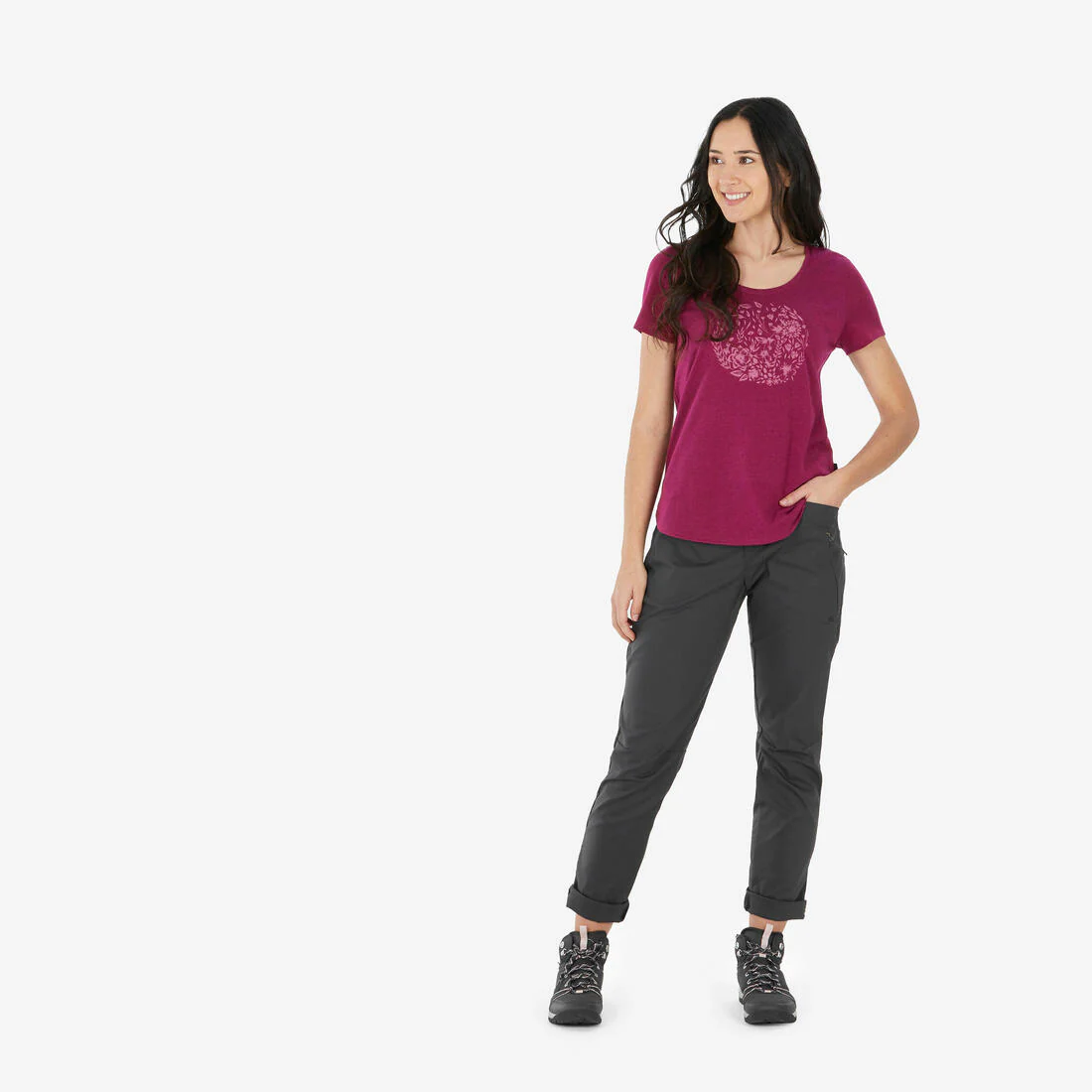 Pantalón de senderismo para mujer NH500 Regular - Image 3