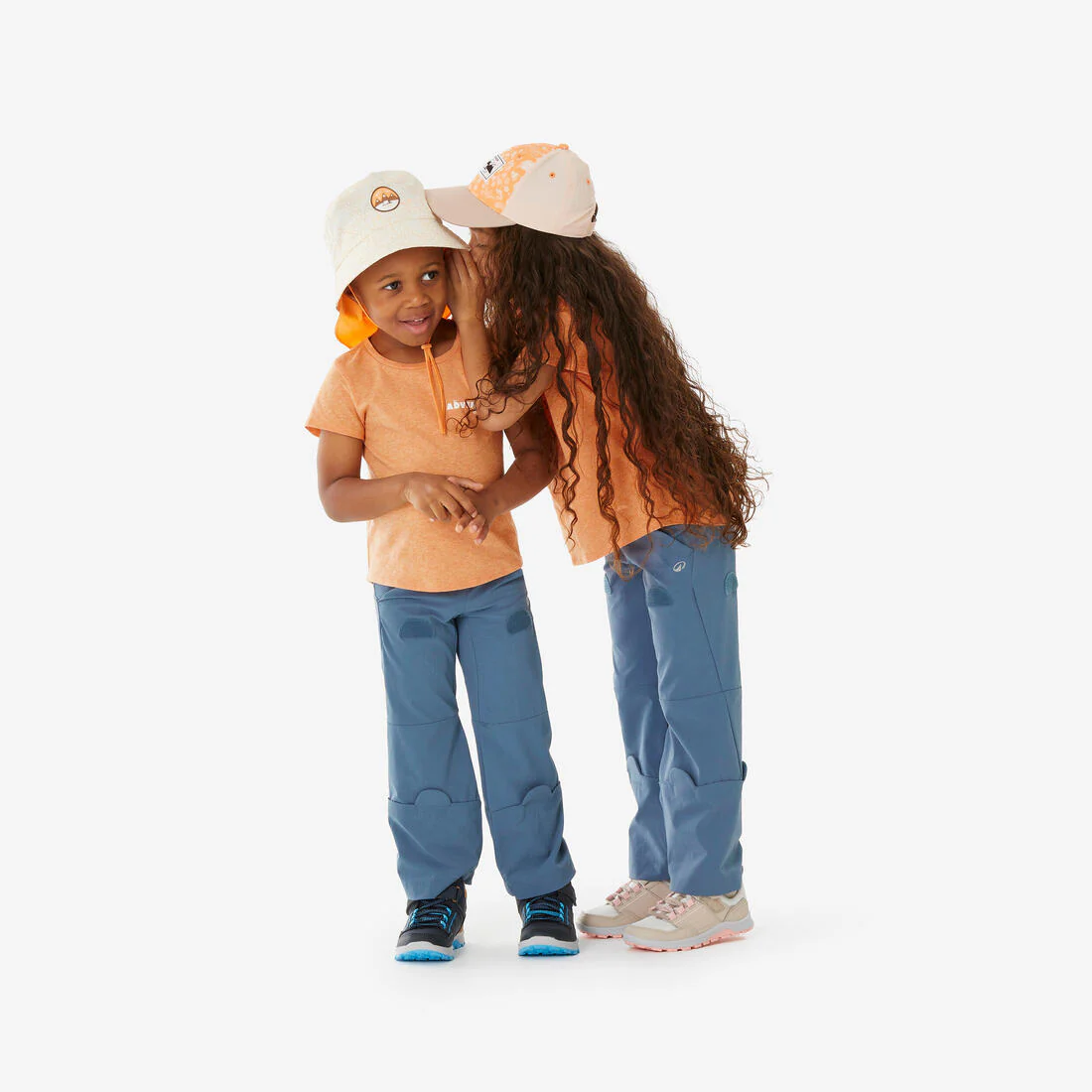 Pantalón de senderismo transformable azul para niños de 2 a 6 años MH100 Easy - Image 2