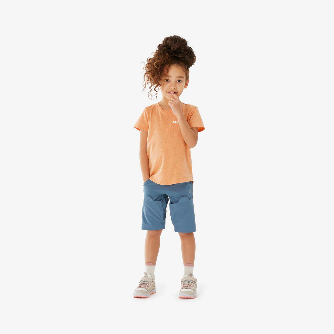 Pantalón de senderismo transformable azul para niños de 2 a 6 años MH100 Easy - Image 3