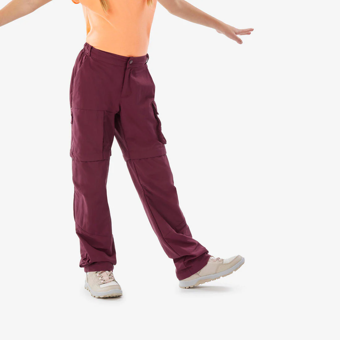 Pantalón de senderismo transformable azul para niños de 7 a 15 años MH500 - Image 3