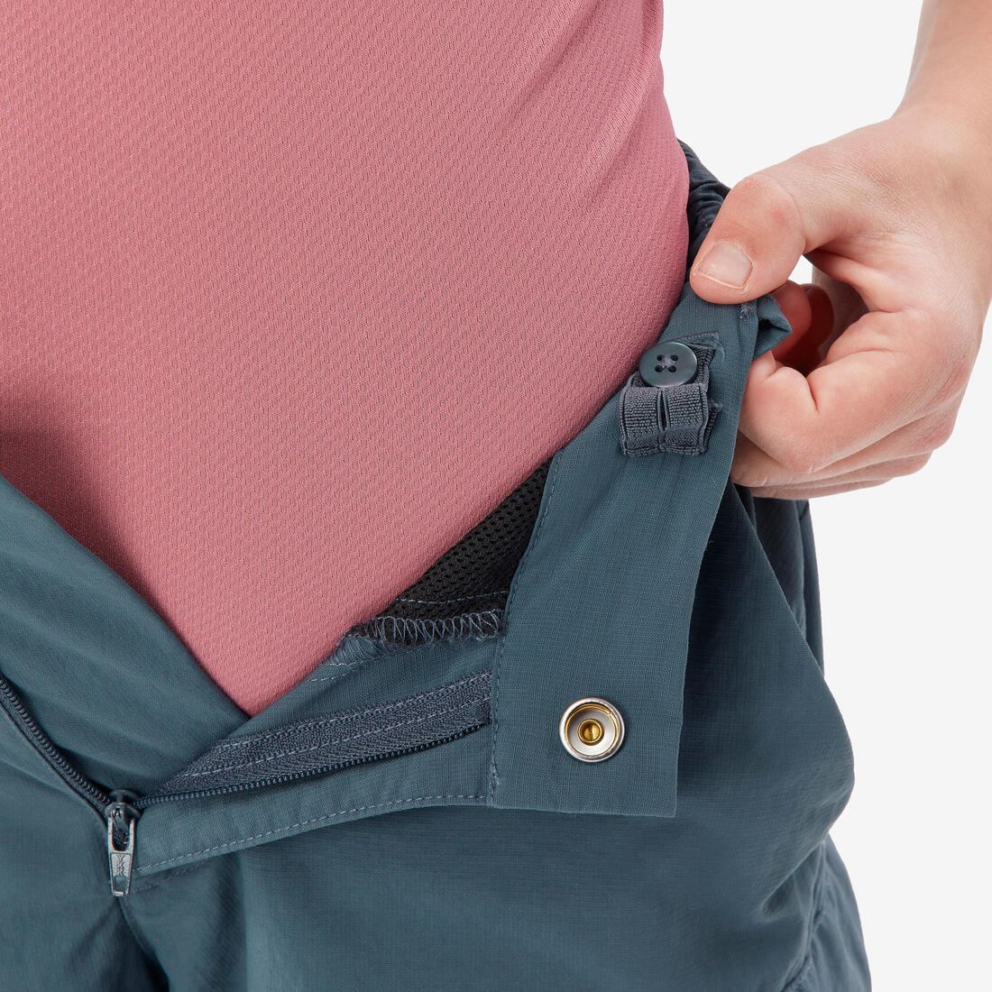 Pantalón de senderismo transformable azul para niños de 7 a 15 años MH500 - Image 39